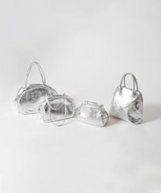 FOLNA RD ホイルレザーブガッティボストンバッグ