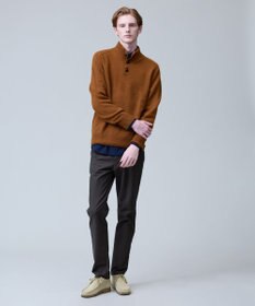 J.PRESS MEN 【カシミア100%使用】カシミヤリブモックネック ニット