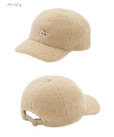 MOONBAT PAUL & JOE ACCESSOIRES ネコワッペン付ボアキャップ