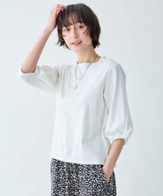 ANY L 【WEB限定】シルケットスムースツイストスリーブカットソー