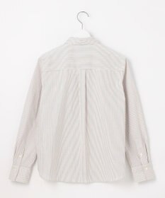 J.PRESS LADIES L 【洗える】BEZコットンナイロン ストライプ シャツカラー ブラウス