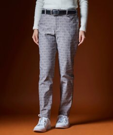 23区GOLF 【WOMEN】エンブレム柄ジャガードスキニーパンツ