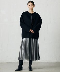 自由区 L 【カタログ掲載】シャイニーギャザー スカート