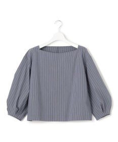 23区 L 【一部店舗限定/洗える】ハイカウントウェザーストレッチ ボートネック コンパクト ブラウス