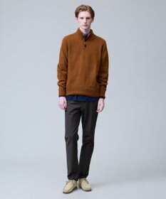 J.PRESS MEN 【カシミア100%使用】カシミヤリブモックネック ニット