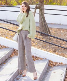 Tiaclasse 【洗える】リラックス感のあるラグランスリーブニット