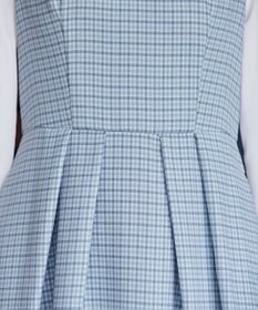 Tiaclasse 【洗える】ビスチェ風ツイードチェックドッキングワンピース