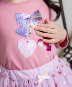 ANY KIDS ミラクルスパンコール 長袖 Tシャツ