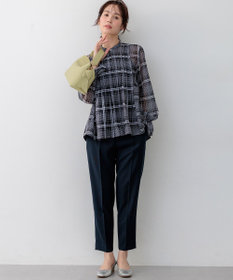 組曲 L 【先行予約】ライトリネンライクテーパード パンツ