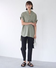 UNFILO L ワッシャーブロード ブザムロングシャツ