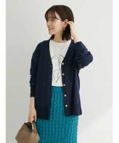 Green Parks ゴールド釦ニットカーディガン