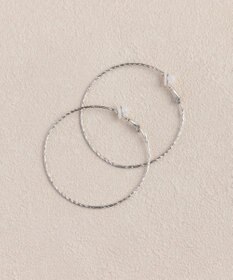 Phoebe ツイストラインフープイヤリング　シルバー