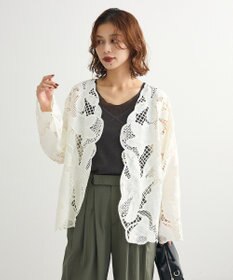 Green Parks ・ＥＬＥＮＣＡＲＥ　ＤＵＥ　レーシーカーディガン