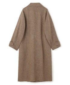 uncrave ネップツィード ロングチェスターコート