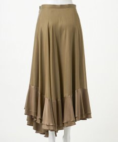 23区 【エステータ】ドレープサテン フレアスカート