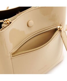 MioFIRANO スクエアエナメルハンドバッグ 2WAY　FIRANO フィラノ