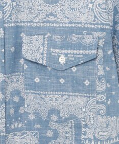 J.PRESS MEN ペイズリーバンダナプリント シャツ
