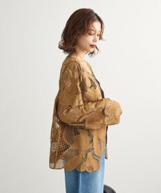 Green Parks ・ＥＬＥＮＣＡＲＥ　ＤＵＥ　レーシーカーディガン