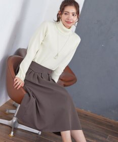 Tiaclasse フラップポケットタックフレアスカート