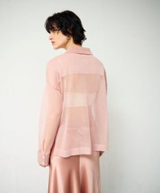 GRACE CONTINENTAL ニットシアーシャツ