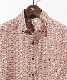 JOSEPH ABBOUD 【キングサイズ・サスティナブル】ジオメットリックパターン シャツ