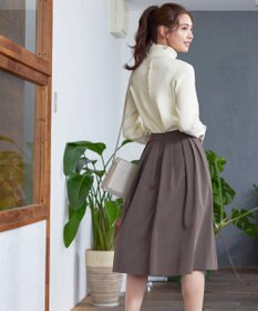 Tiaclasse フラップポケットタックフレアスカート