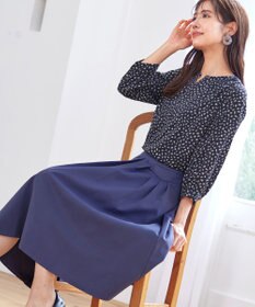 Tiaclasse フラップポケットタックフレアスカート