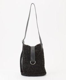 ICB ソフトワンショルダーバッグ ファーコンビ系