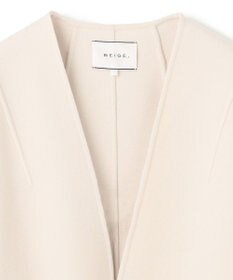 BEIGE， GRASSE / リバーウールクロップドコート