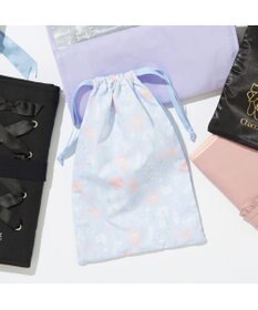 Chacott フラワー半メッシュ巾着M