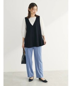 Green Parks ベスト風ドッキングニットプルオーバー