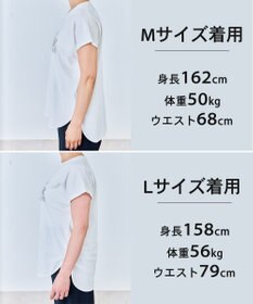 UNFILO L BEAUTY FORM-T cotton ロゴ フレンチスリーブ Tシャツ