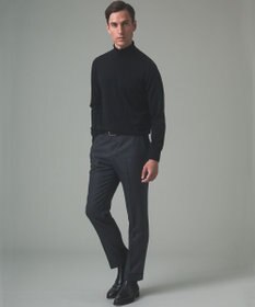 GOTAIRIKU 【保温性/ストレッチ/シワになりにくい】サキソニーストレッチパンツ（ノータック）