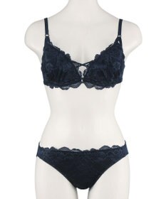 San-ai Resort（三愛水着楽園） 【WEB限定】【プチプラブラセット】純欲カラーヌーディーレーシーストリングブラ＆ショーツセット 【northerly】