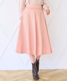 Feroux 【セットアップ対応】春ツイード フレアスカート
