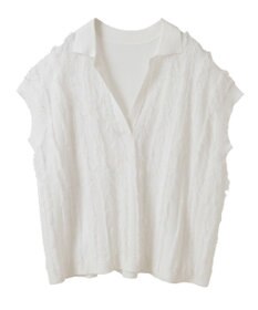 CRAFT STANDARD BOUTIQUE シアーフリンジスキッパーニットプルオーバー