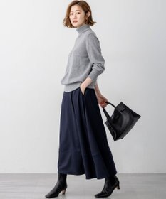 23区 L 【滝沢眞規子さん着用/Oggi掲載/洗える】ピュアカシミヤ タートルネック ニット