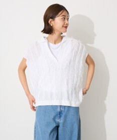 CRAFT STANDARD BOUTIQUE シアーフリンジスキッパーニットプルオーバー