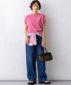 23区 L 【新色追加/見上愛さん着用】レーヨンポリエステルストレッチ プルオーバー ニット