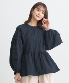 earth music&ecology 撥水ペプラムジップブルゾン