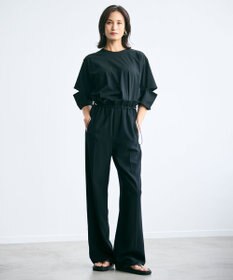 BEIGE， 【洗える・STORY 6月号掲載】RUE / ウエストゴムワイドストレートパンツ