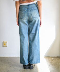 caqu スッキリ足長効果 ハイライズバギーシルエットデニム