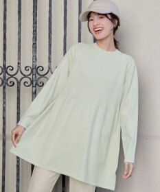 Tiaclasse 【新色追加・洗える】ミドルリブニットチュニック