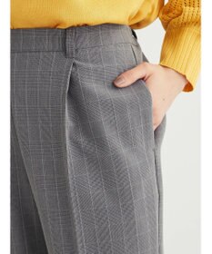 Green Parks きれいシルエットチェックパンツ
