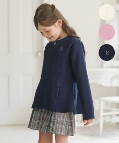 組曲 KIDS 【110-140㎝】フラワーキルト パーカー