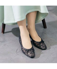 Riz raffinee <Riz raffinee>リボン付きレースフラットシューズ