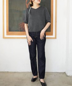 TOQUE 〈大草直子さんアドバイザー〉【天然素材】アルパカシルクニット5分袖