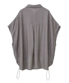 earth music&ecology 【接触冷感】裾ドロストフレンチスリーブシャツ