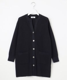 J.PRESS LADIES 【洗える】ORGANIC GASS COTTON キーネック カーディガン