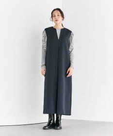 #Newans 【洗濯機可】キーネックジャンパースカート